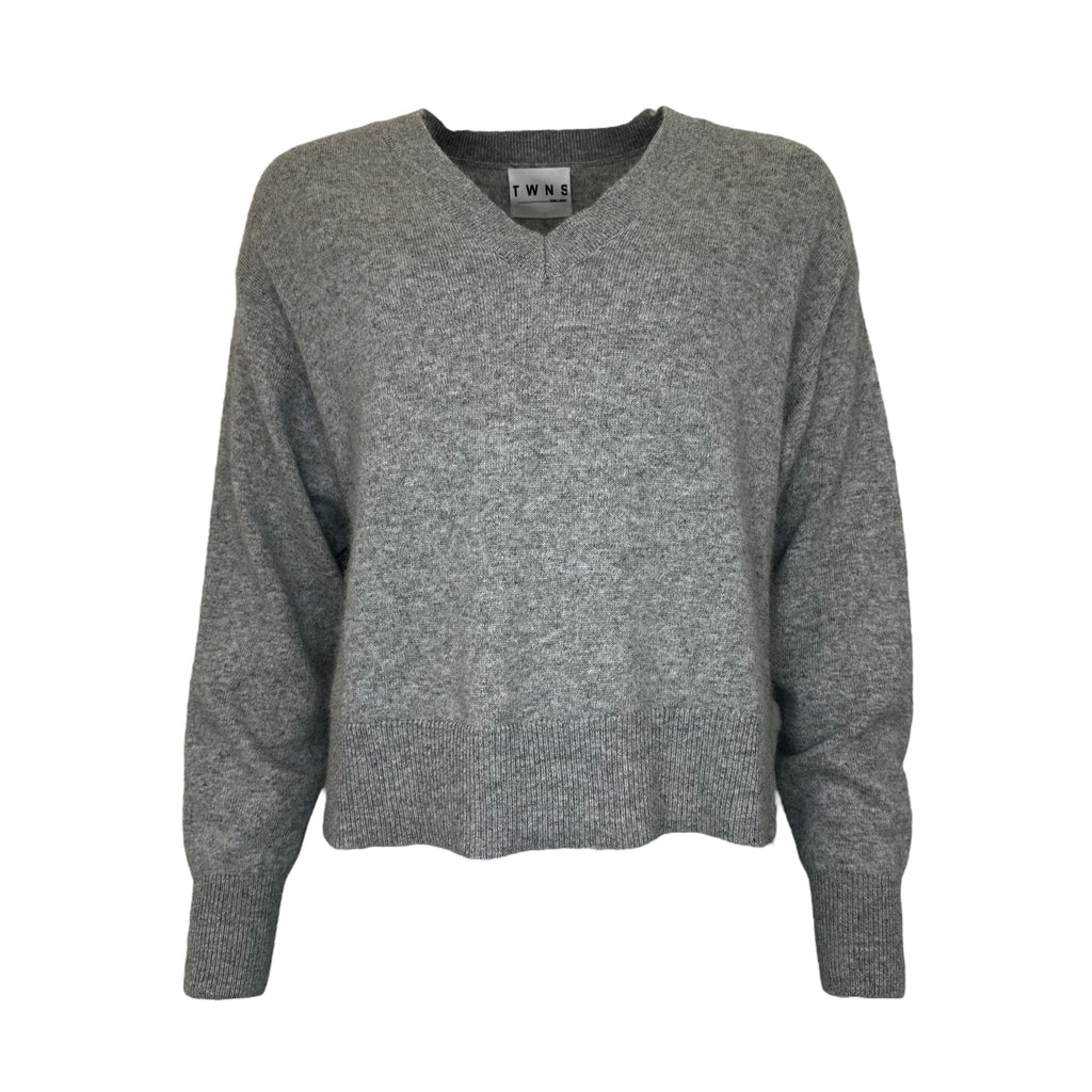 TWNS the label knitted pullover long-sleeved v-neck with   Kn2303 Boulder