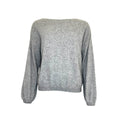 TWNS the label knitted Los Angeles pullover long puffed sleeves boat neck