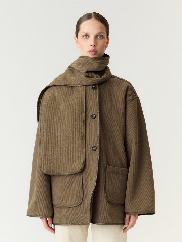 YAS yasosana  reversible scarf jacket outerwear