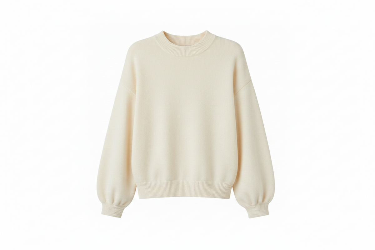 TWNS the label Colorado knitted pullover long puffed sleeves round neck