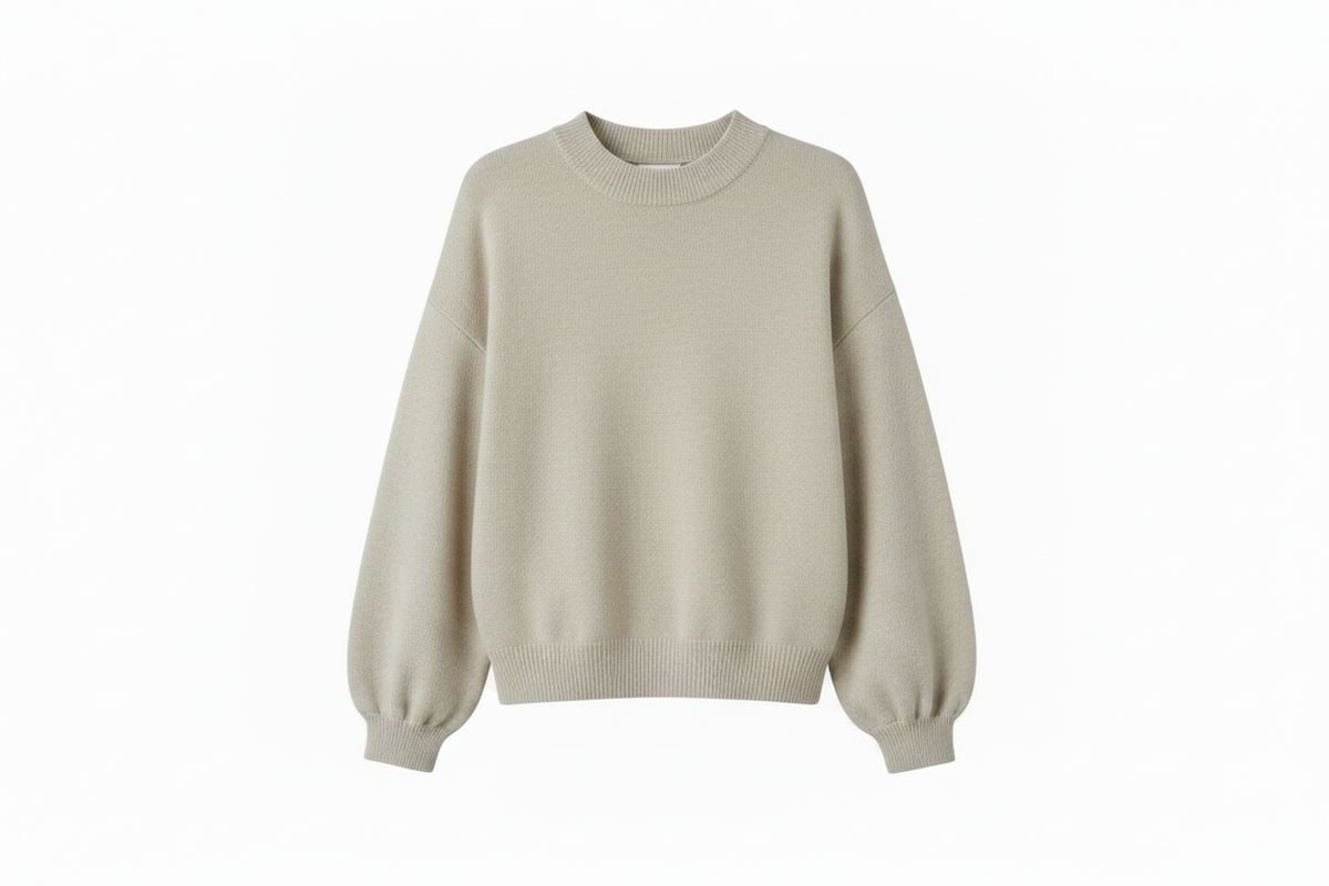 TWNS the label Colorado knitted pullover long puffed sleeves round neck