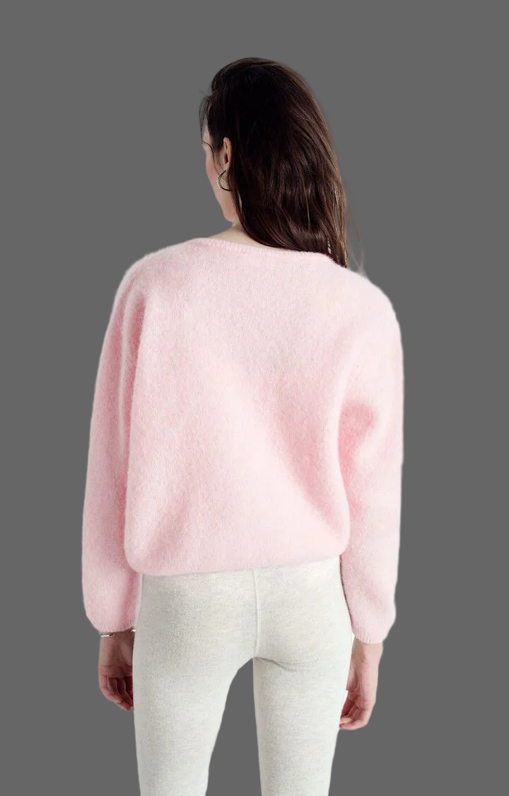 American vintage Cardigans ML Col Rond Dragee/C