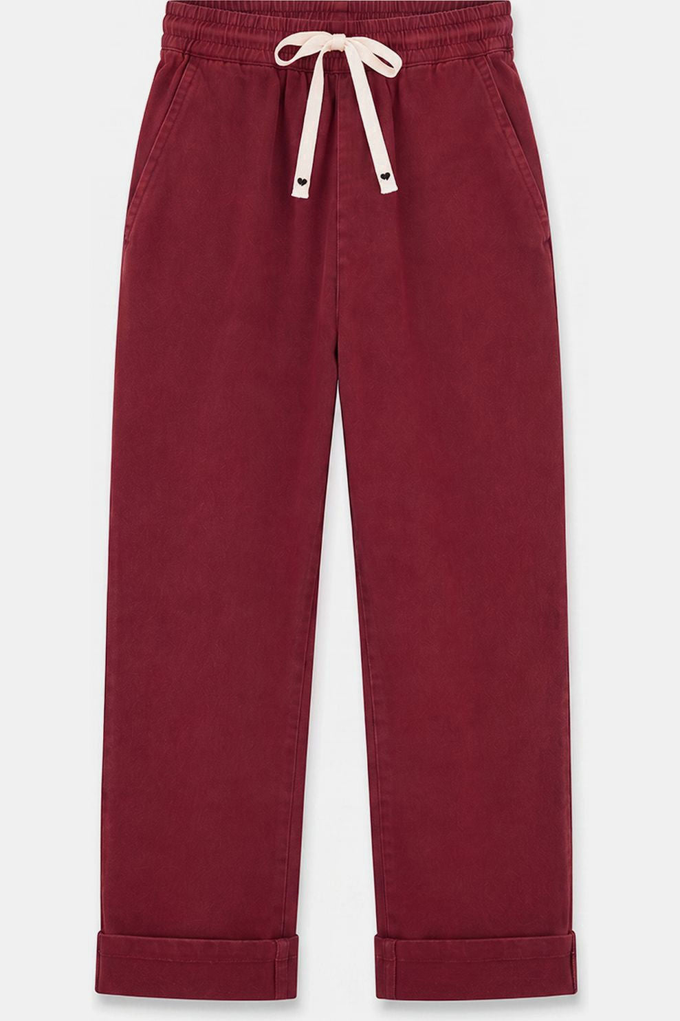 LAURE+MAX Pants Primo met elastische tailleband en strop